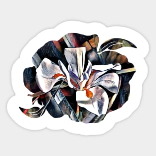 White Iris Sticker